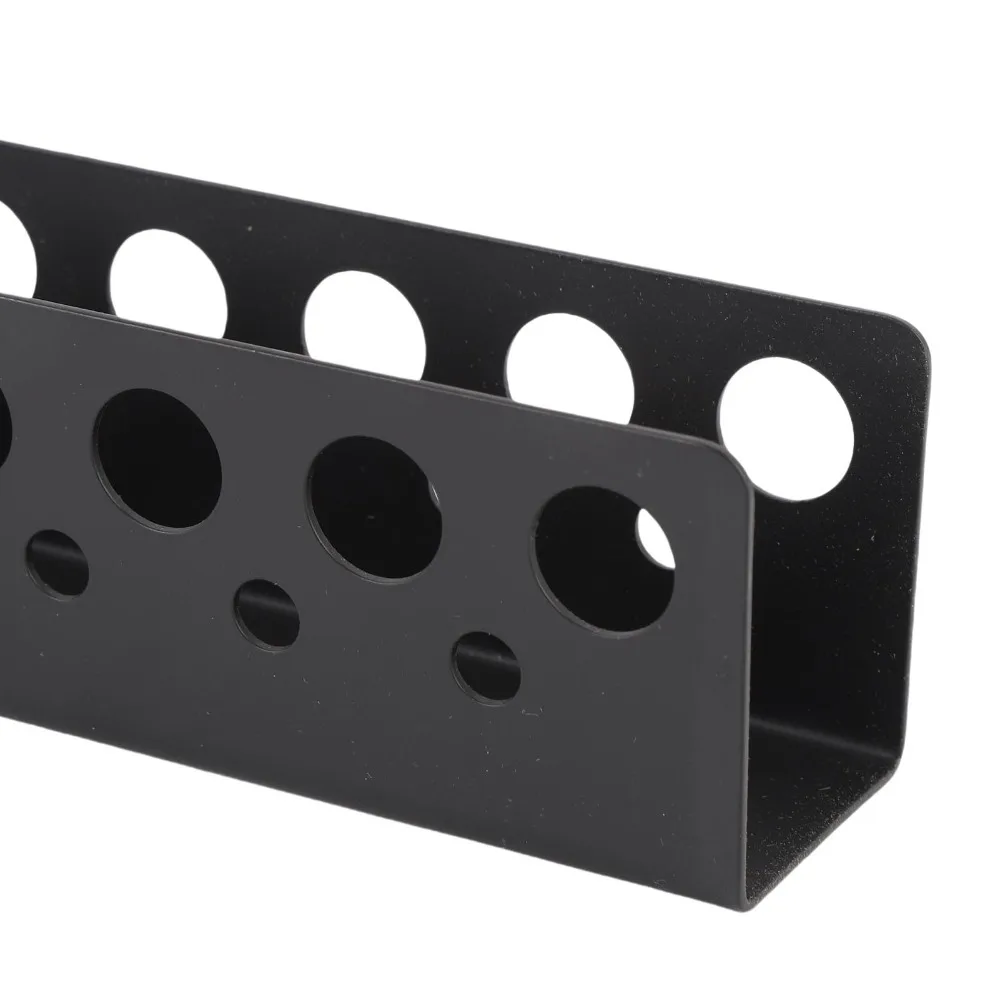Black Screwdriver Storage Rack Heavy 32CM Length Wall Mount Screwdriver Holder Carbon Steel Hand Tools Organizer Workshop