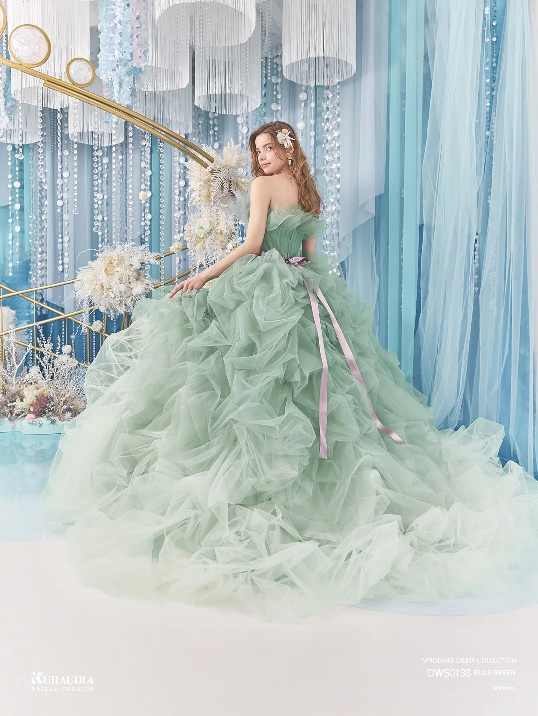 Robe de bal vert menthe scintillante, épaules dénudées, avec traîne, robe de princesse en Tulle à paillettes, pour invités de mariage, soirée formelle