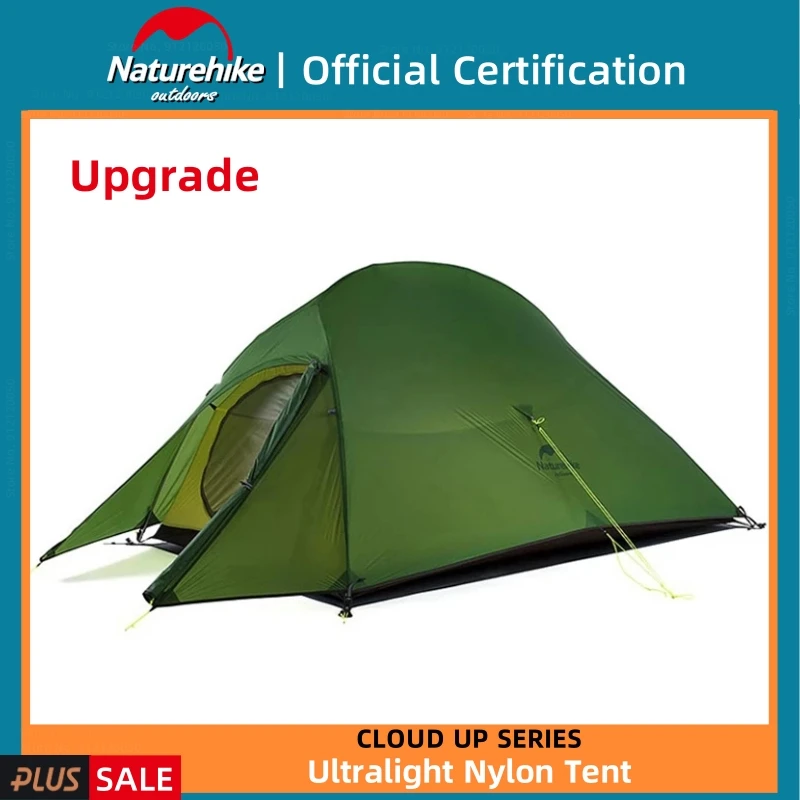 Naturehike Cloud Up Serie 123 Upgraded Camping Tent Waterproof Outdoor Hiking Tent 20D 210T Nylon Backpacking Tent With Free Mat