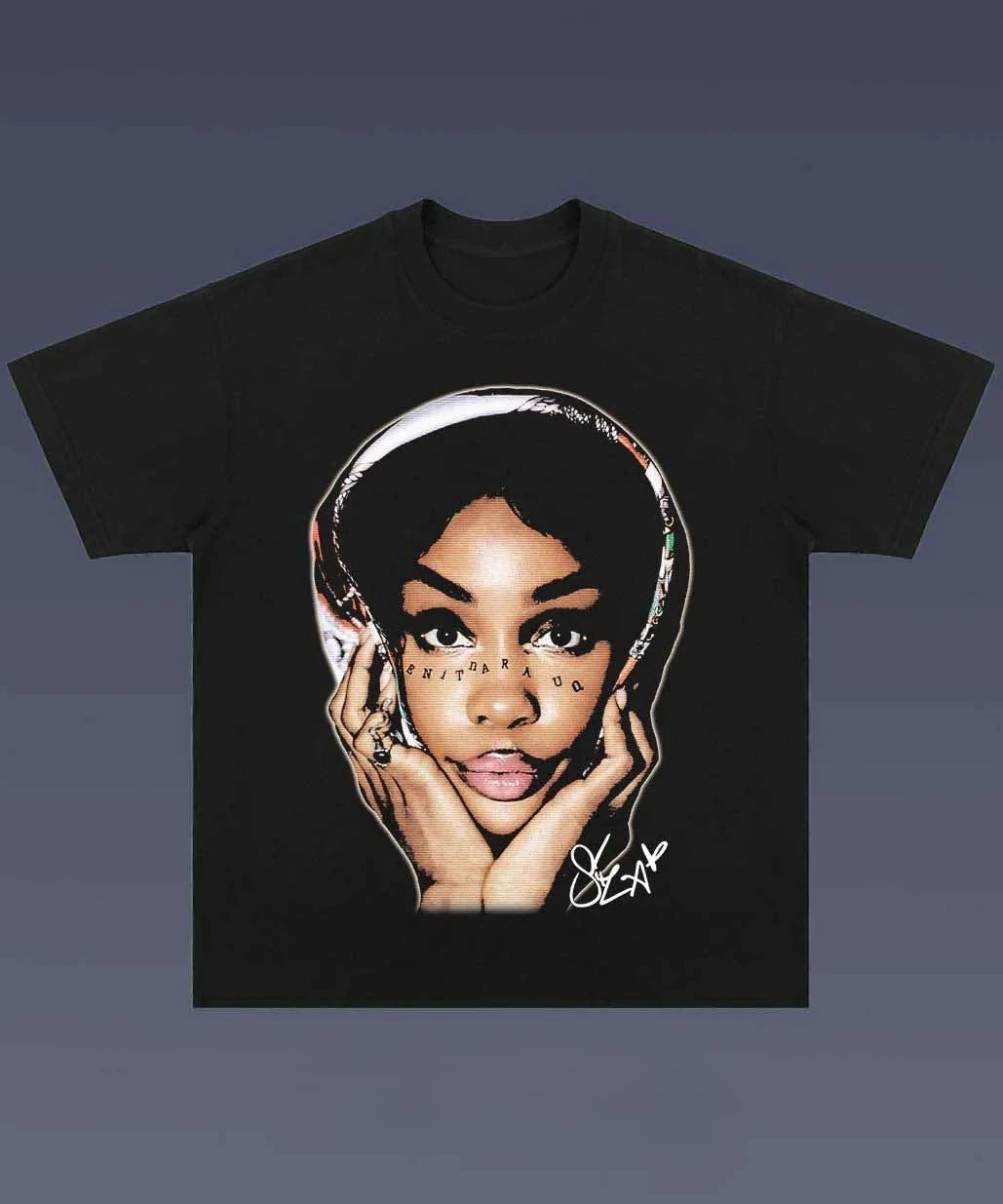 

SZA BIG FACE Уличная мода Тенденция Графический принт Летние элитные брендовые хлопковые мужские и женские футболки с короткими рукавами