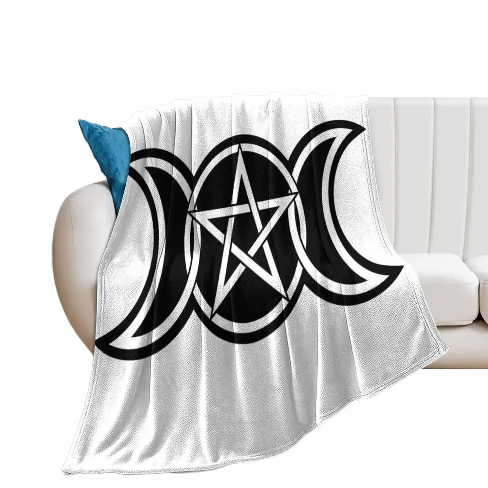 

Triple Moon Goddess Throw Blanket Weighted Decorative Beds Blankets