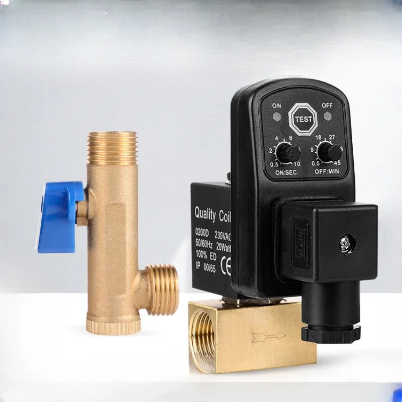 Electronic drainage valve, connected and split, 4/6/8, air compressor, cold dryer, pipeline automatic switching valve 220v24