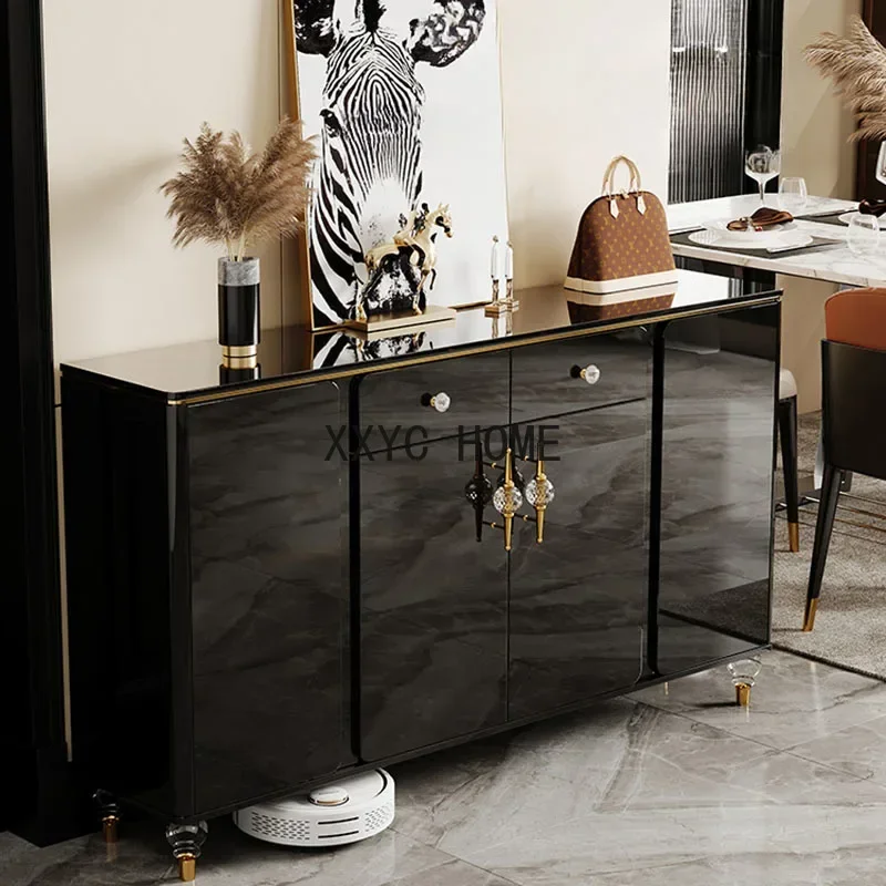 

Entrance Hall Console Black Bar Cabinet Closet Cupboard Storage Locker Sideboard Living Room Design Cajonera Home Furniture AA