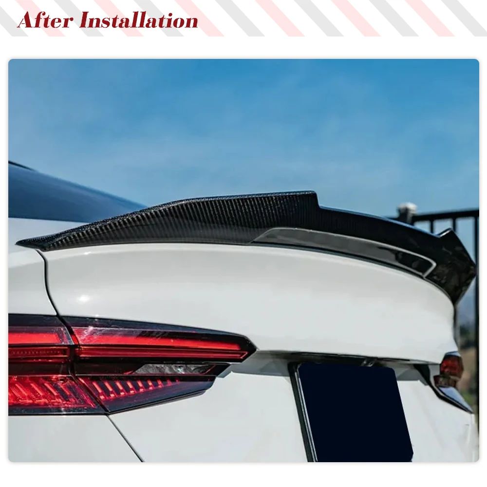 

Автомобильный задний спойлер багажника, крыло для Audi A5 S5 RS5 B9 Coupe, 2-дверный, не для Convertible 2017-2023, спойлер из углеродного волокна