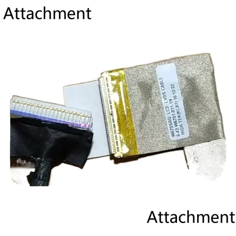 New Original CLEVO W670SRQ LVDS CABLE (FOR FHD) 6-43-W6701-011-L 6-43-W6701-011-1N 40P to 20454-40P