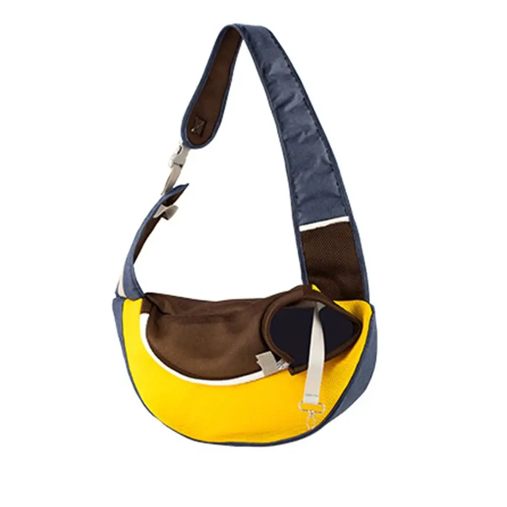 

Hands Free Dog Sling Carrier Bag Portable Front Pocket Pet Shoulder Bag Breathable Mesh Adjustable Strap Cat Tote Pouch
