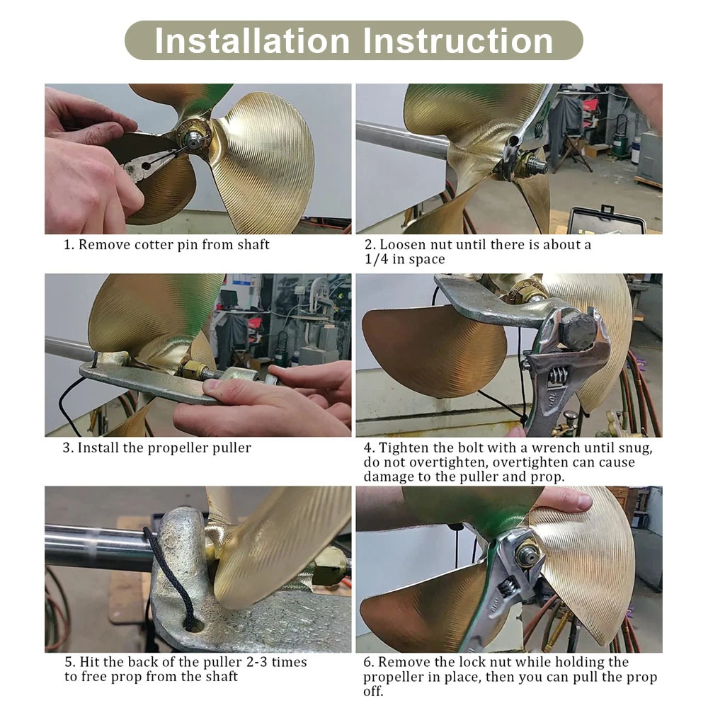 Clamp Inboard Propeller Puller Fits 3/4\