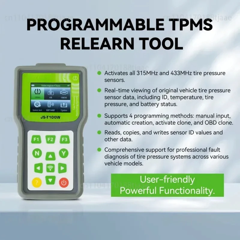 2-In-1 OBD scanner and TPMS sensor solution, universal programmable 315MHz 433MHz automotive TPMS diagnostic tool