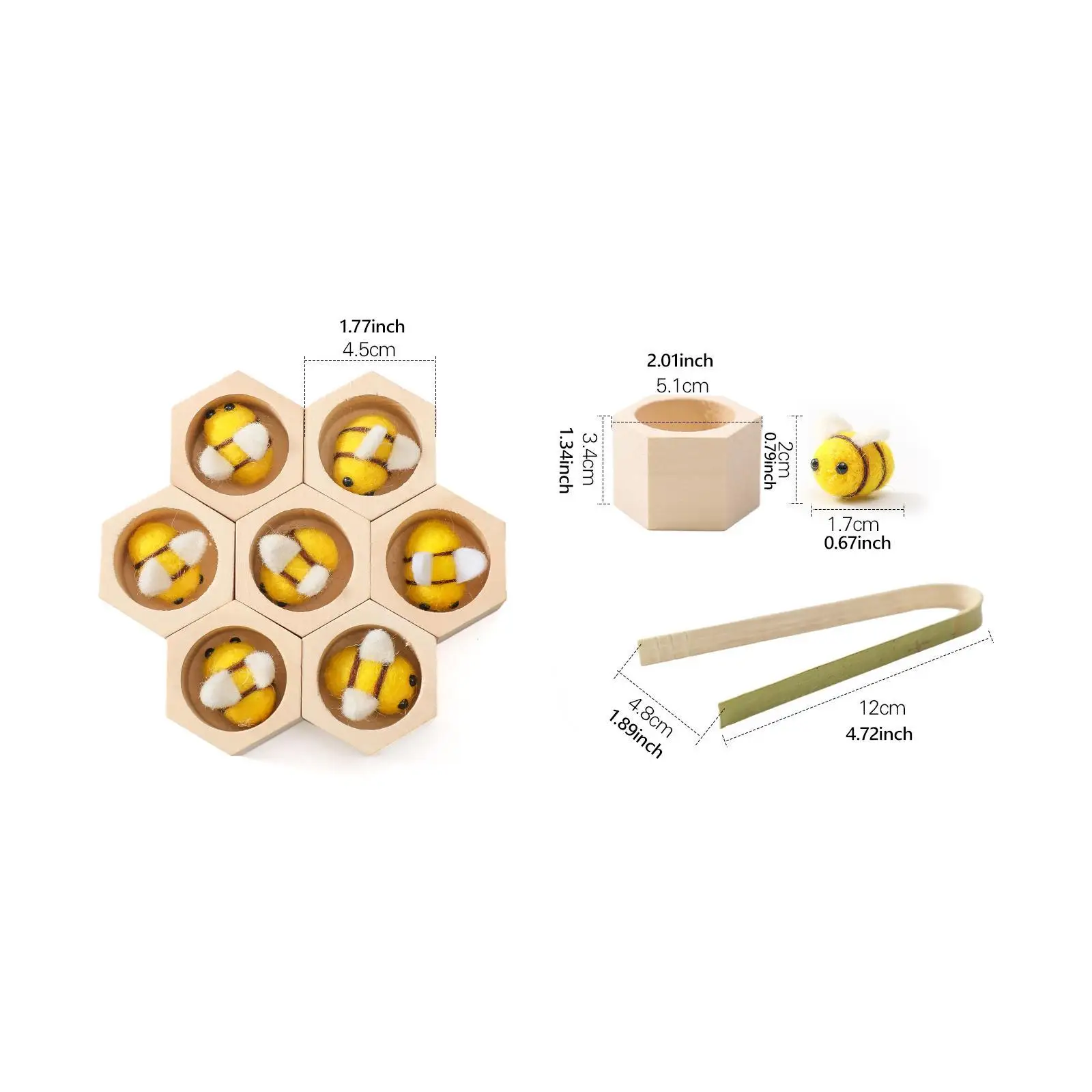 Holz-Bienenstock-Spielzeug, frühes Lernen, Koordination, Vorschule, Feinmotorik-Spielzeug für Mädchen, Kleinkinder, Kinder, 4 5 6 Jungen, Urlaubsgeschenke