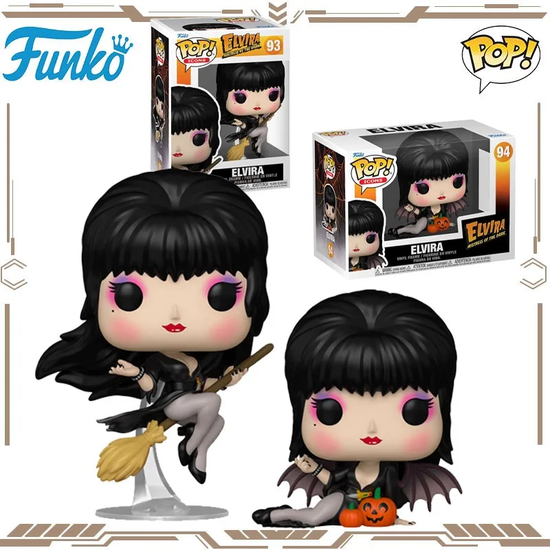 

Funko POP Original Mistress of The Dark Elvira 93 Action Figure Toys for Boys Girls Gift Collectible Model Ornaments