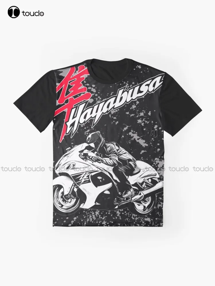 Motorcycles, Big Trail, Moto, Motorbike Hayabusa Gsx 1300R Graphic T-Shirt Custom Aldult Teen Unisex Digital Printing Tee Shirts