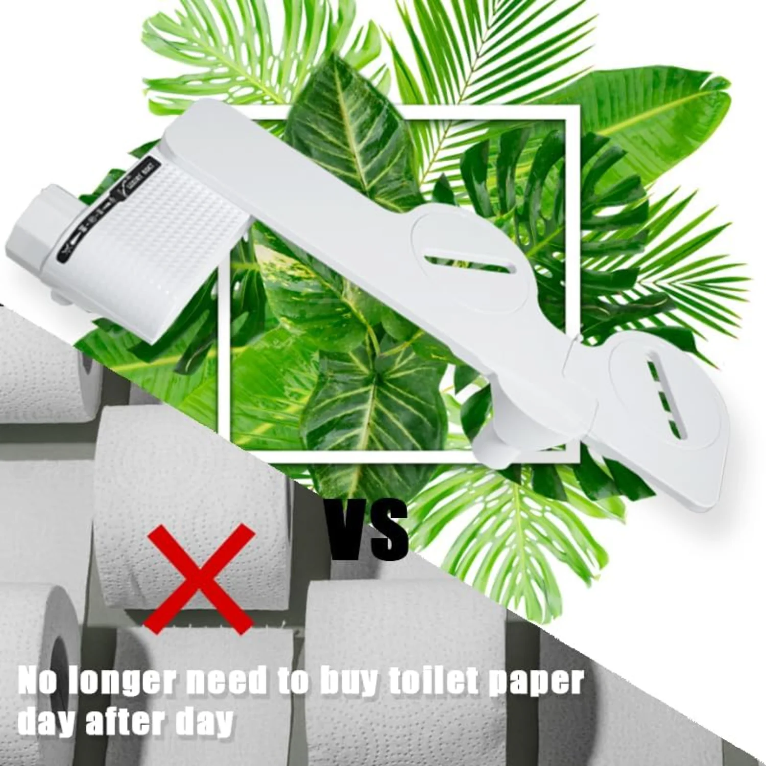 Bidet, Bidet Attachment for Toilet, Non-  Water Bidet with Self-Cleaning Nozzle