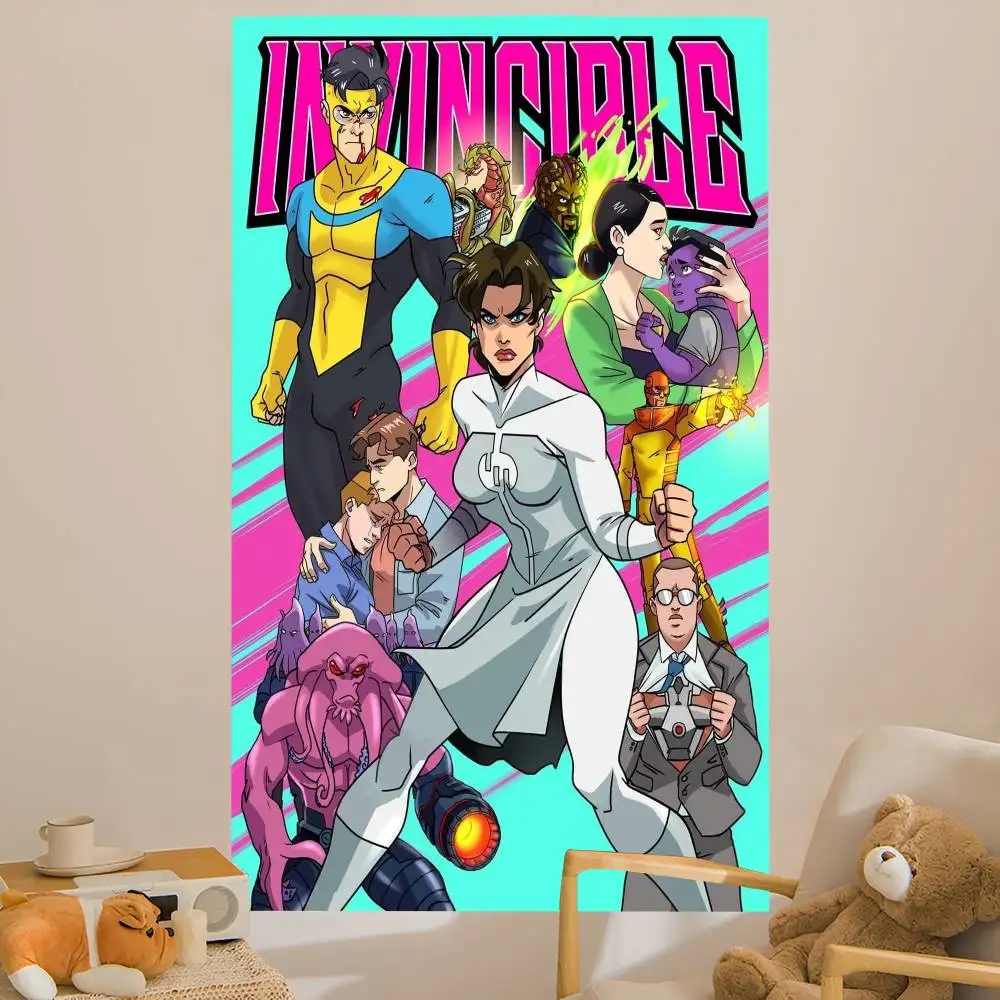 Anime I-Invincibles Hero DIY Wall Tapestry for Living Room Home Dorm Decor Wall Art Decor