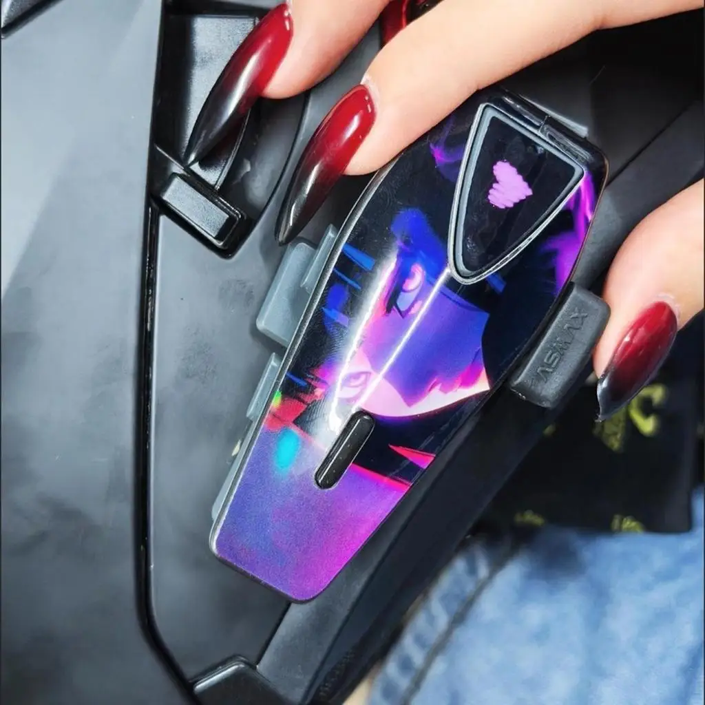 FOR ASMAX S1 Helmet Bluetooth Headset Stickers Vinyl Decorative Decals Multiple Styles Helmet Headset Mod Styling Accessories