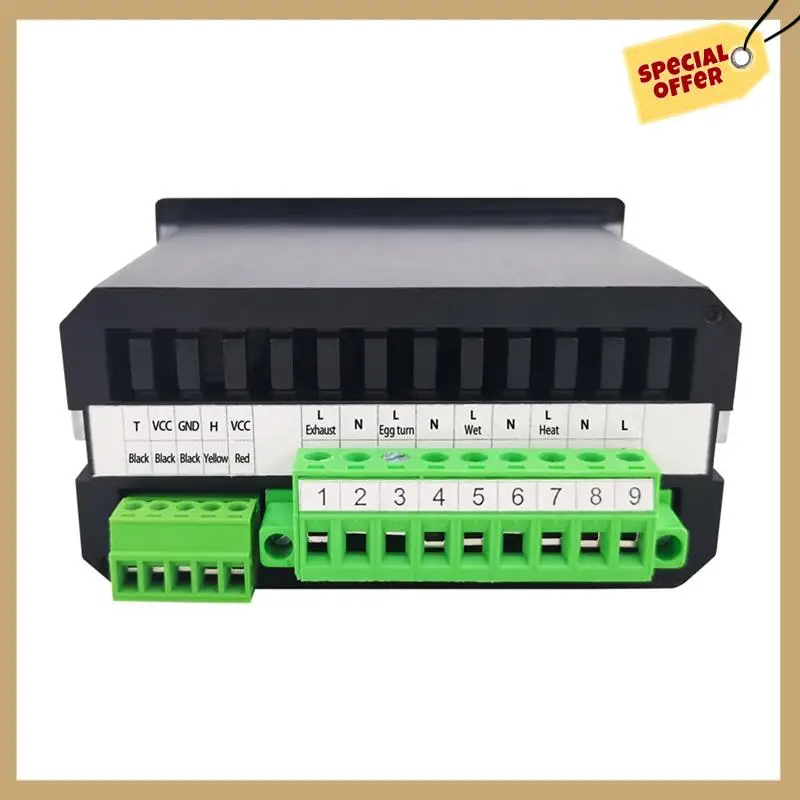 HT-10 инкубаторный термостат контроль температуры и влажности с индикатором увлажнения и нагрева 110-220 В черные аксессуары