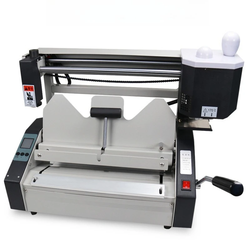 Manual Desktop Office Desktop Tender Document Contract Book Paper Report Adhesive Binding Machine
