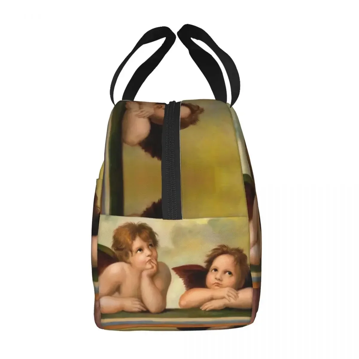 Renaissance Angels Winged Cherubs Insulated Lunch Tote Bag Portable Warm Cooler Thermal Lunch Bag Food Picnic Container Tote