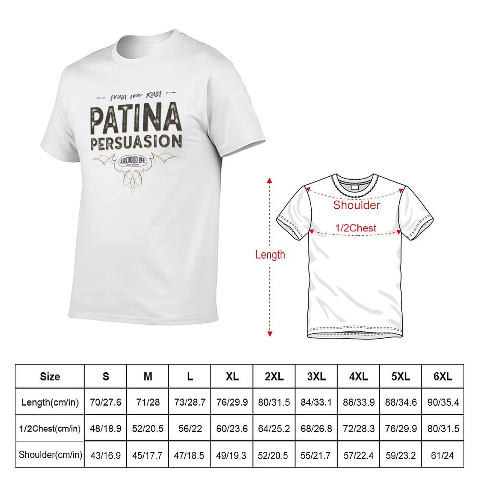 Trust The Rust - Patina Persuasion Aircooled Life T-Shirt Plus Size All Match Tee Shirt