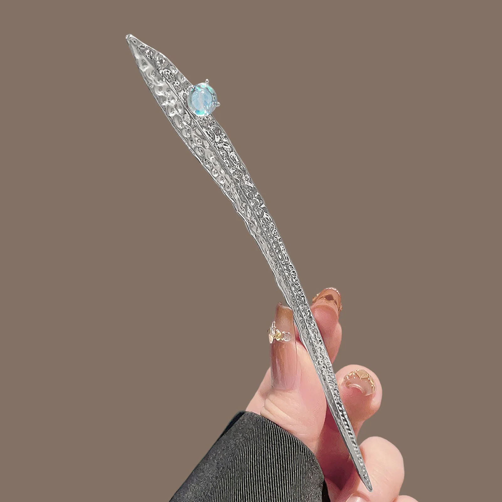 Moonstones Hairpin for Women Elegant Alloy Hairpin for Women Weddings Festivals and Photoshoots view 6