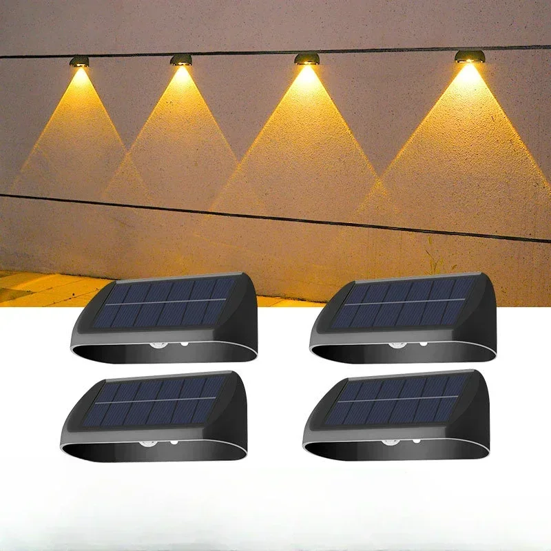 

New solar wall lamp outdoor courtyard garden decoration ambient light balcony fence arrangement wall washer