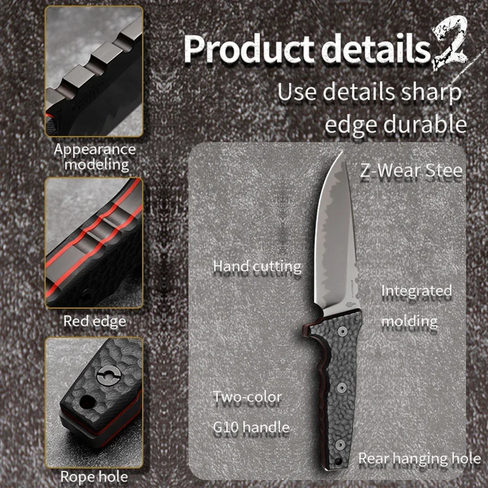 M15 Heavy-Duty Men's Toy Z-Wear Steel Outdoor Knife for Mountaineering and Self-Defense