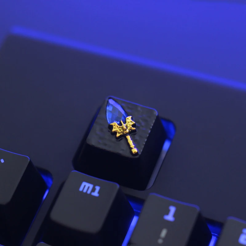 Imagem -02 - Dota Game Keyboard Key Cap Artesão 3d Key Cap Zinco Alumínio Liga Metal Keycaps Cherry mx Teclado Mecânico r4