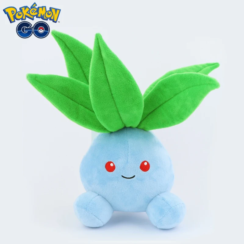 Pokemon Oddish Plush Toy 25-30cm New Cute Anime Soft Doll Kawaii Cartoon Plant Sofa Pillow plushie Kids Birthday Gift Room Decor