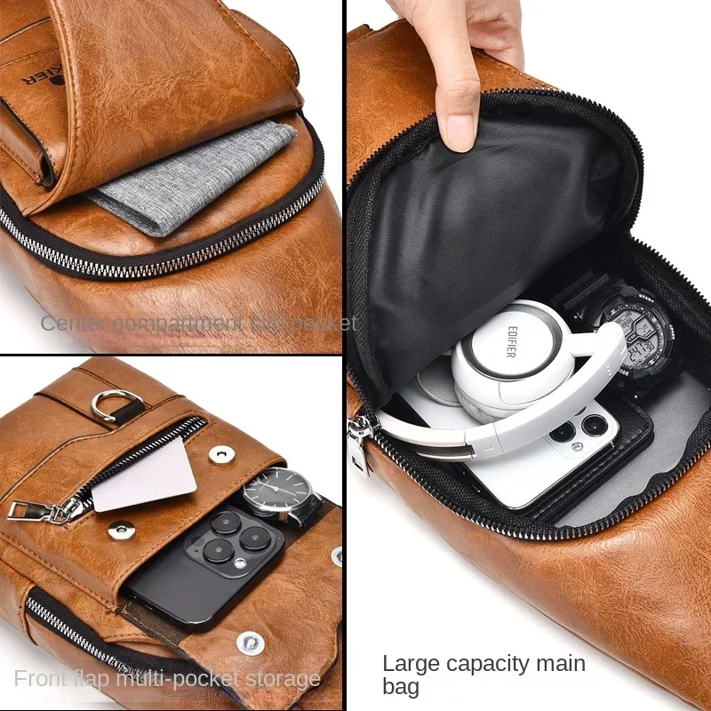 Men\'s Shoulder Bag Large Capacity Versatile Waterproof Crossbody Bags High Quality Luxury Designer Chest Bag Travel Back Bags