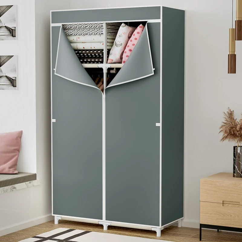 

Home Fabric Wardrobe Clothing Cabinets Free Shipping Affordable Bedrooms Wardrobes Storage Cabinet Dressing Room Organizer