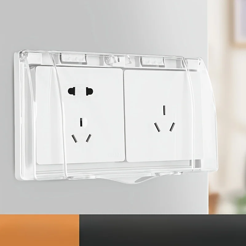 Waterproof Cover For Switches And Sockets Splash-Proof Box For Bathrooms Washrooms Universal Protective Cover Waterproof Box