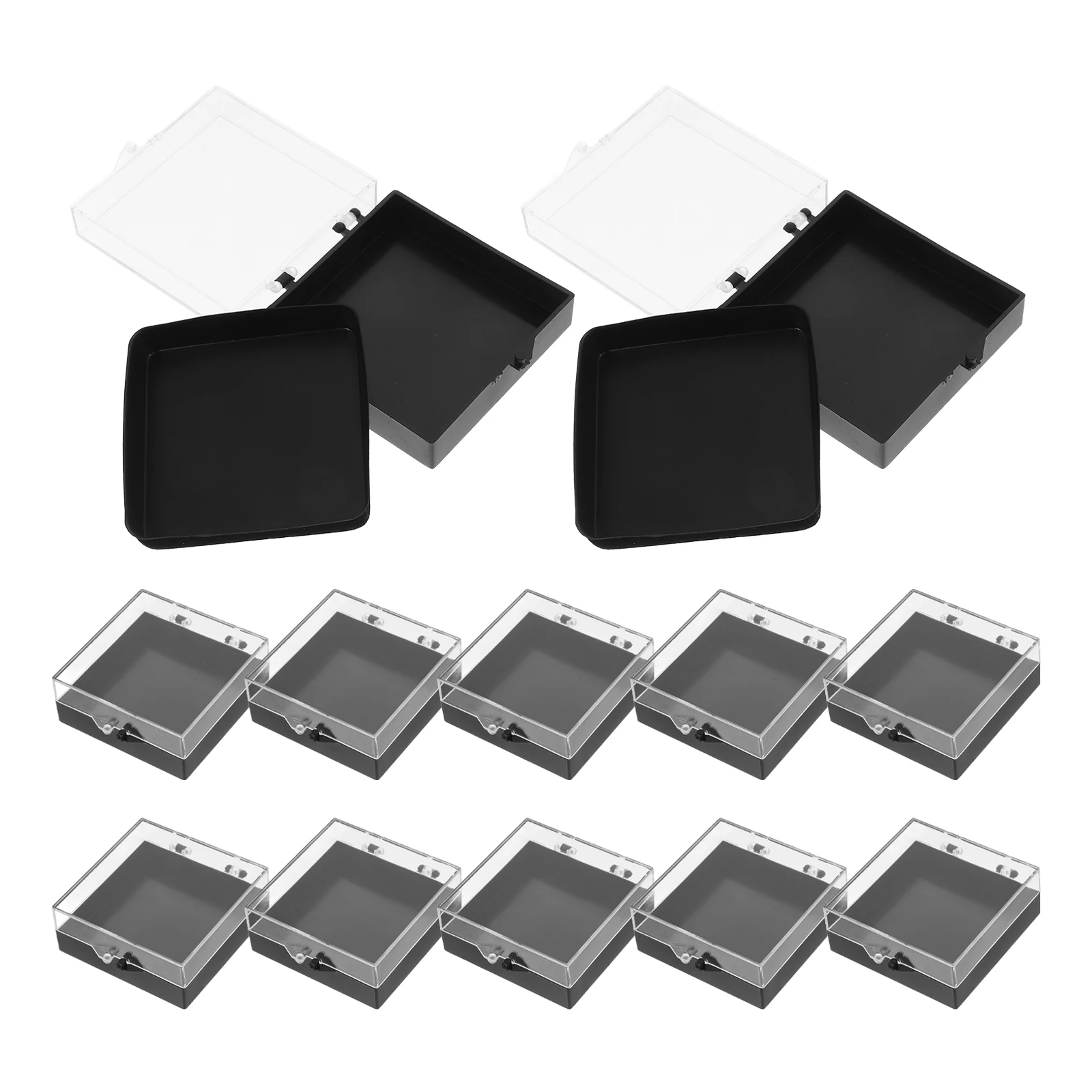 Abzeichen Kunststoff Box Brosche Display Pin Fall Ständer Halter Sammlung Lagerung Schmuck