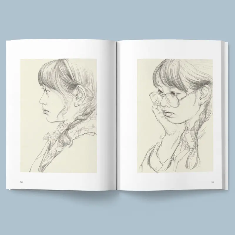 Li Wenjie's Sketches Collection: Linear Character Scenes, Single Person Combination, Line Draft, and Human Dynamic Album