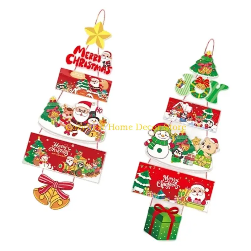 92MF Biodegradable Christmas Couplets Easy Installation No glues Needed For Home Office Decoration