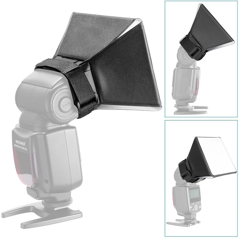 Universal Foldable Flash Diffuser Softbox Professional Mini Photo Diffuser Soft Light Box For Canon Nikon Camera