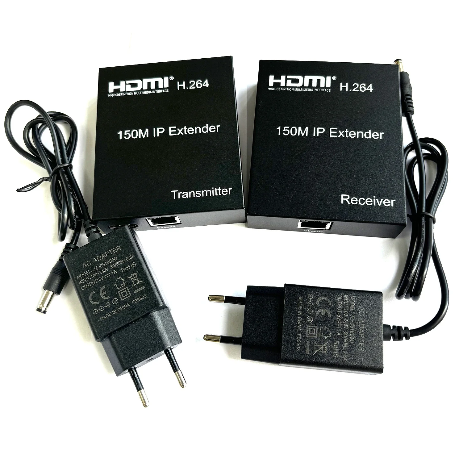 

H.264 150M HDMI IP Extender Via RJ45 Cat7 Cat6 Ethernet Cable Video Transmitter Receiver for PS4 Camera PC To TV Monitor 1080p