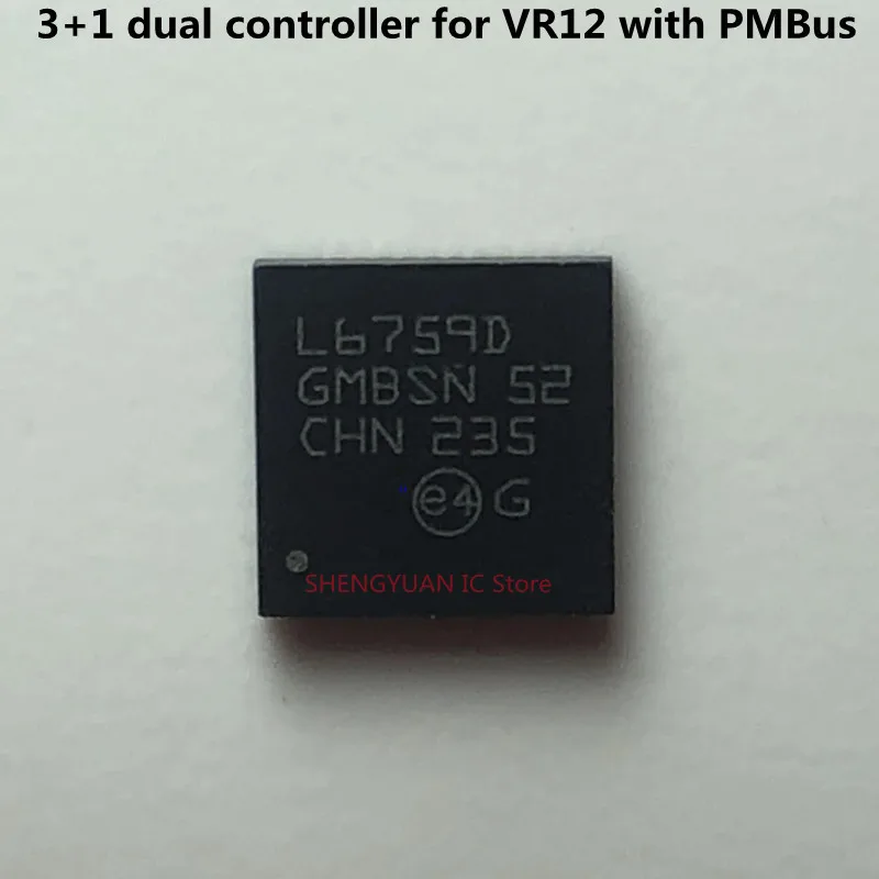 1-5Pcs/lot L6759DTR L6759D QFN48  3+1 dual controller for VR12 with PMBus 100% new imported original 100% quality