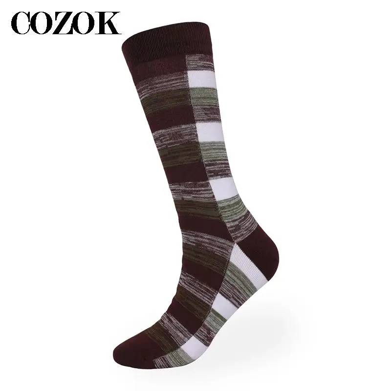 5 Pairs New Men Socks Casual Business High Quality Happy Combed Cotton Socks Harajuku Fashion Clothing Gentleman Socks Men Gift