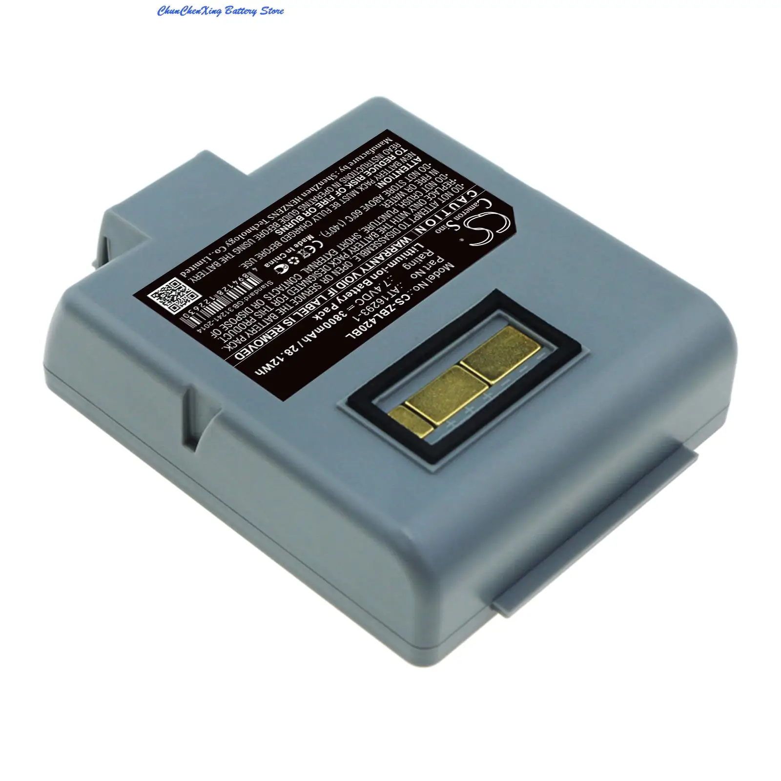 

100% NEW7.4V 3800mAh Portable Printer Battery AT16293-1 for Zebra QL420, QL420 Plus, QL420+