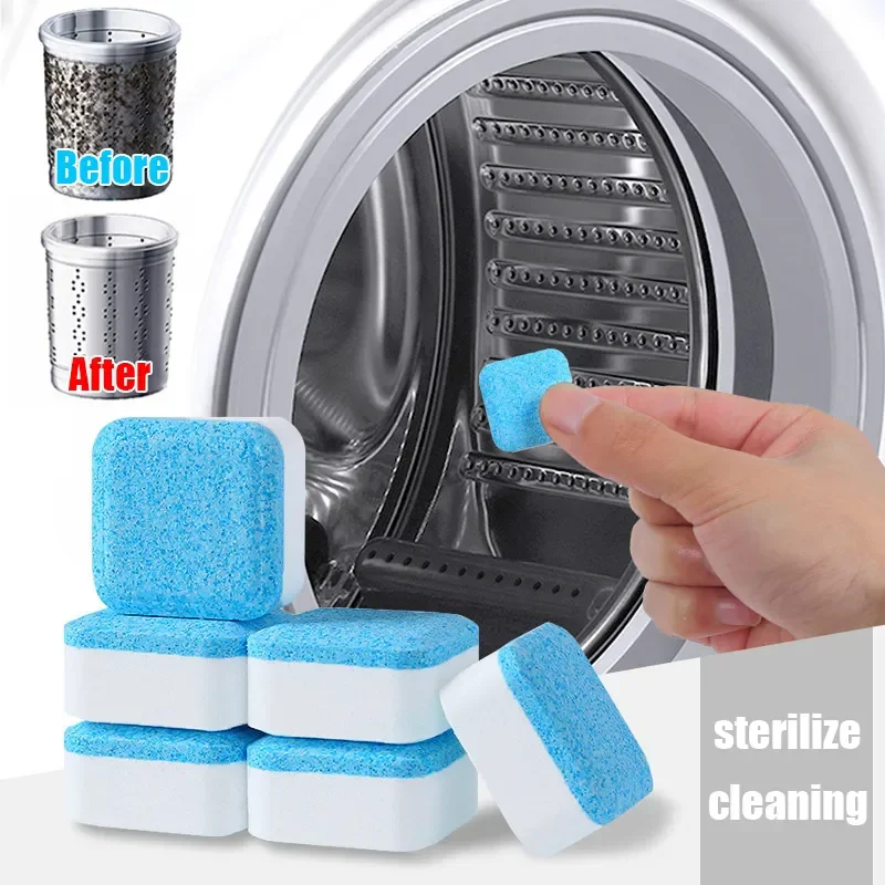 1~3 PCS Washing Machine Cleaner Effervescent Tablets Deep Cleaning Remove Odor Decontamination Tablet Household Supplies