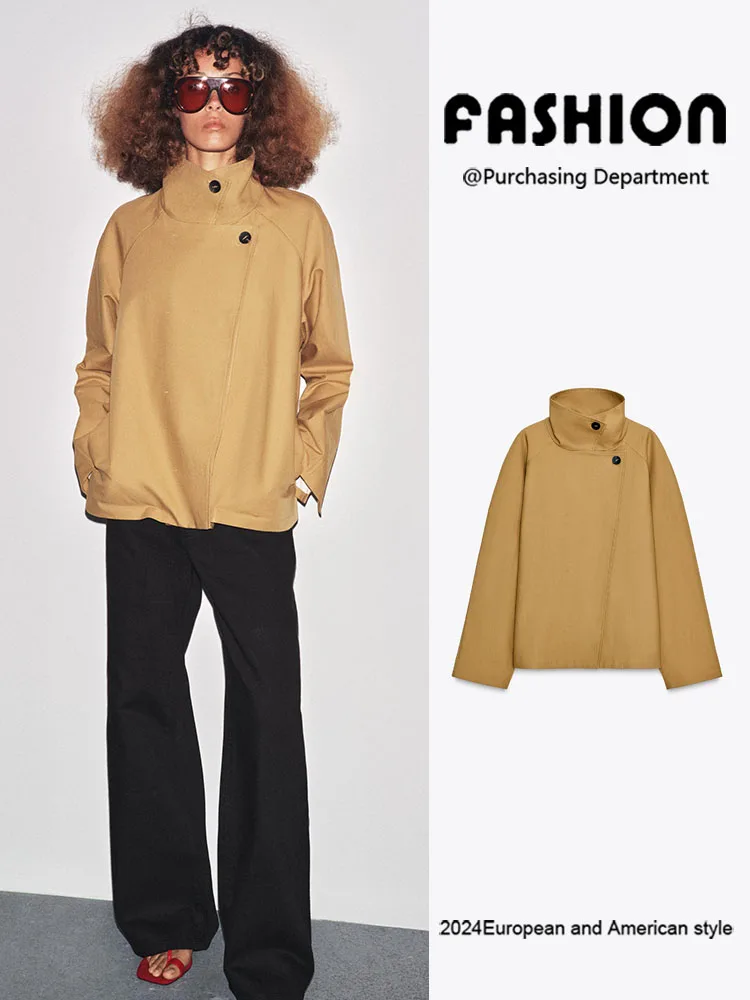 

Faionable Long Sve irt Jaet, женская осенняя новинка, удобная универсальная верхняя одежда Ele Sle 2025