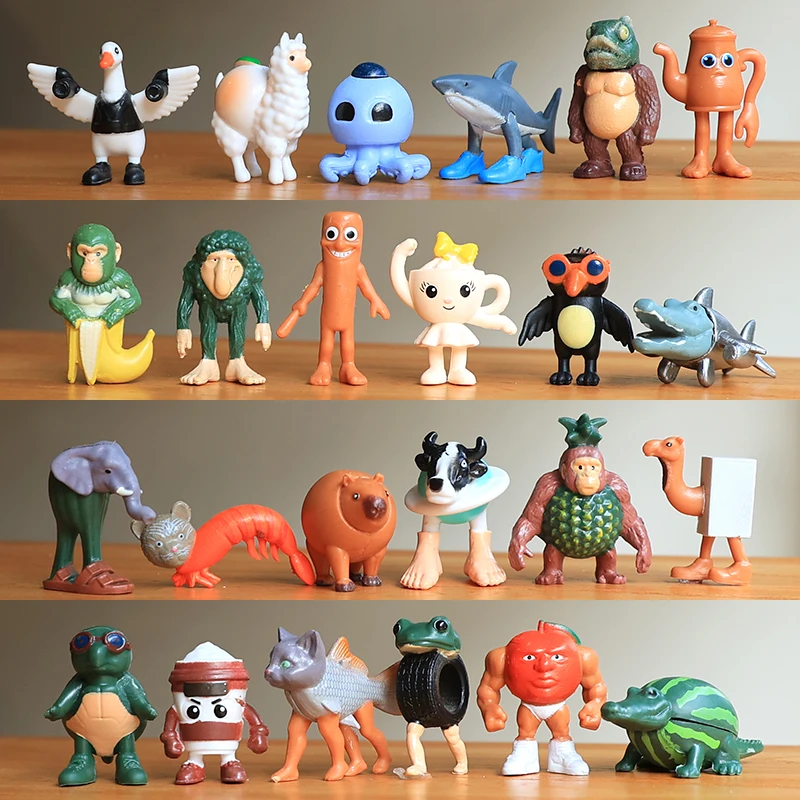 Cervello italiano AI Animali Tung Tung Tung Sahur Figura Tralalelo Tralala Figurine Bambola Giocattolo Decorazione da scrivania Modello Ornamento Regalo