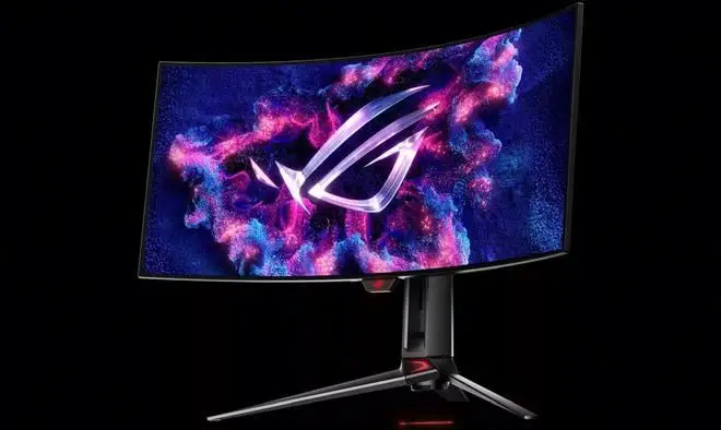 Keluaran Baru ROG Swift OLED PG32UCDM W OLED 34 Inci 4K 800R Layar Lengkung Monitor 4K PC Gaming