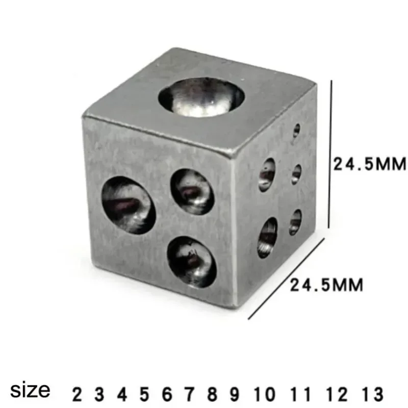 Dapping Block Set Jewelers Metal Forming Tool with Doming Punch for Jewelry Making Coin Craft and Metal Stamping Brass Stump view 5