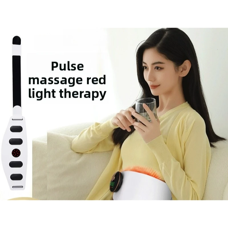 Massage Waist Belt Heating Hot‑Compress Body Shaping Fitness Vibration Plate Portable Home Workout Body Sculpting Tool