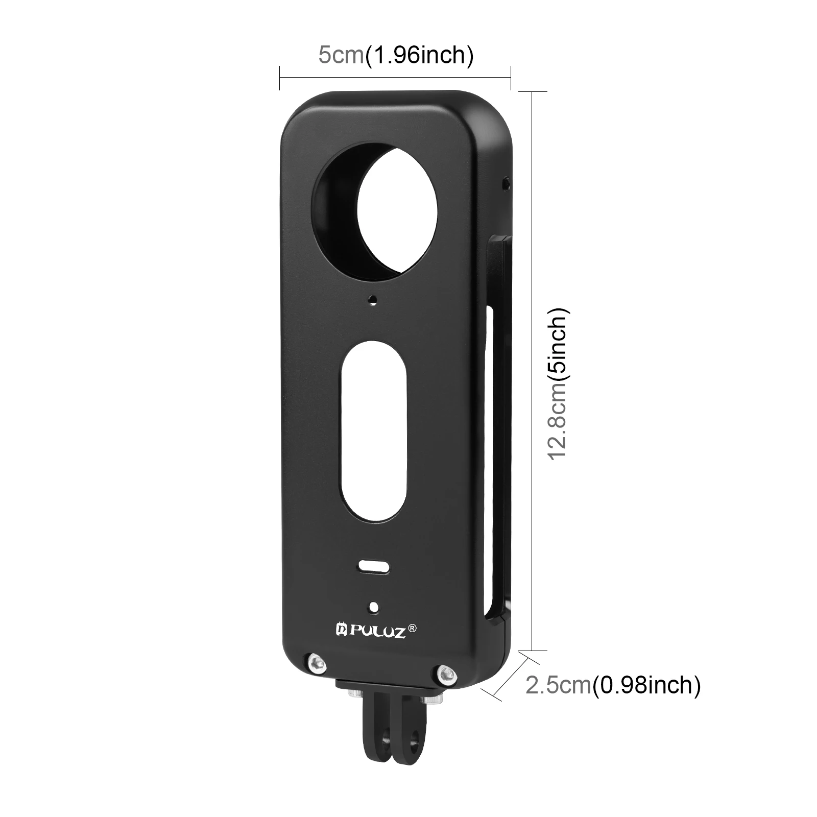 PULUZ for Insta360 X3 Metal Aluminum Alloy Protective Cage Rig Housing Frame with Silicone Lens Cover X3 Accessories Frame