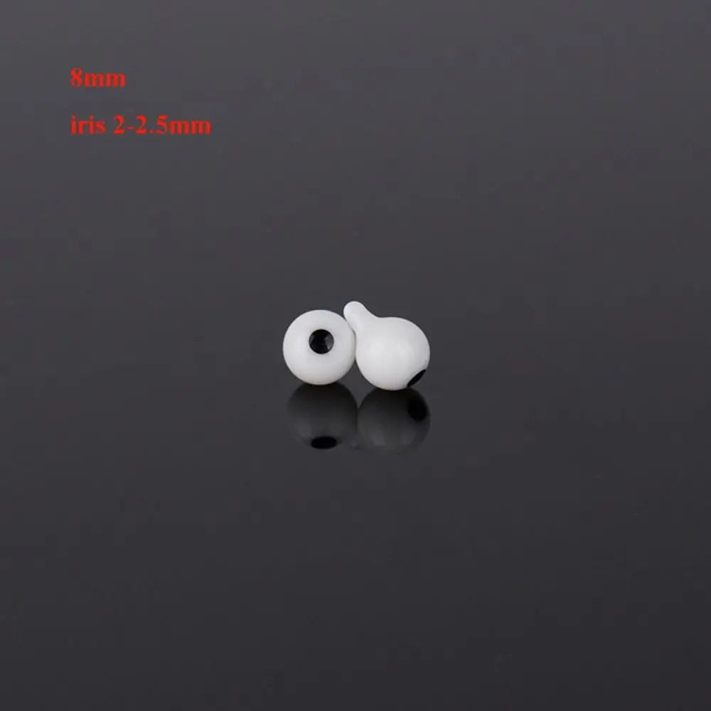 4mm 6mm 8mm 10mm Glass Eyes Eyeball Handle Style Black DIY Doll Making Crafts Accessories Safety Animal Toys