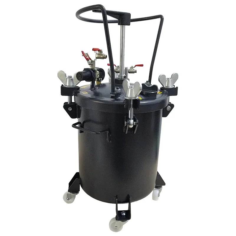 High-Pressure Carbon Steel Automatic Manual Mixing Paint Bucket Pneumatic Pressure Barrel for Spray Paint High-Pressure Tank