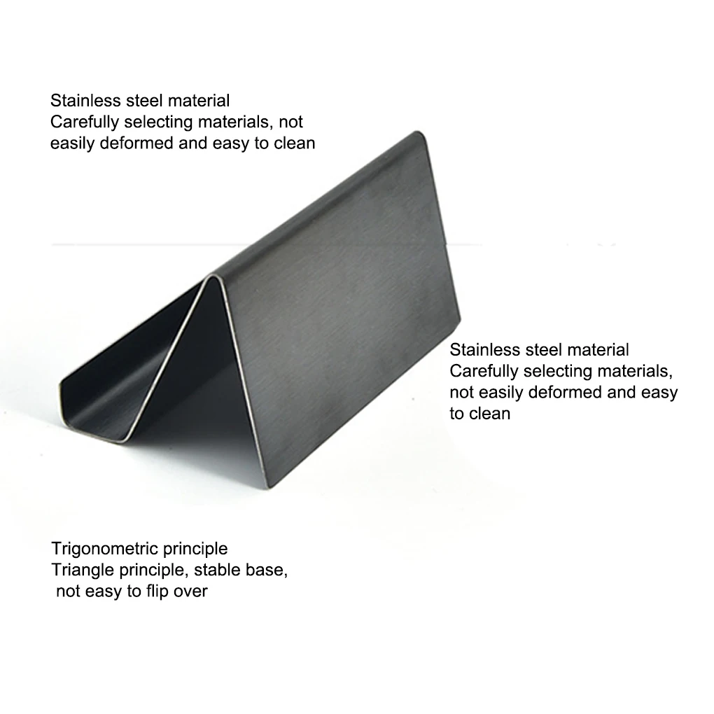 Metal Business Card Name Tag Display Rack Display Stand Desktop Table Organizer Cellphone Holder Conference Room Accessories