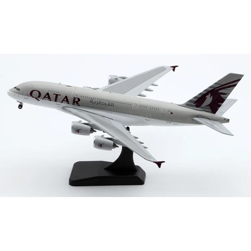 XX40046 Alloy Collectible Plane Gift JC Wings 1:400 QATAR Airlines AIRBUS A380 Diecast Aircraft Jet Model A7-APG With Stand