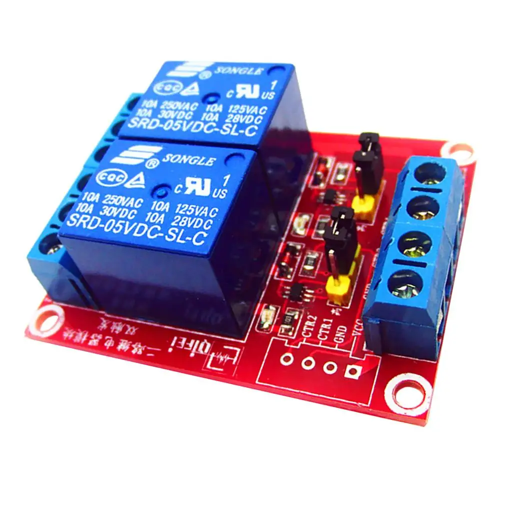12V 2-Channel Relay Module H/L Level Trigger for Raspberry Pi